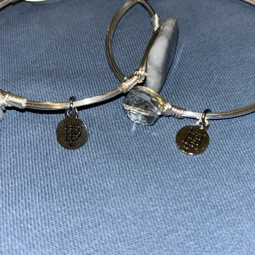 Never Worn Bourbon & Boweties Silver Bangle Brace… - image 6